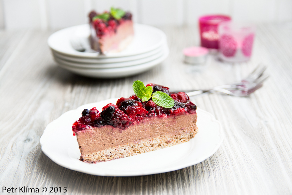 Čoko-pomerančový-tofu-cheesecake na pohankovém korpusu