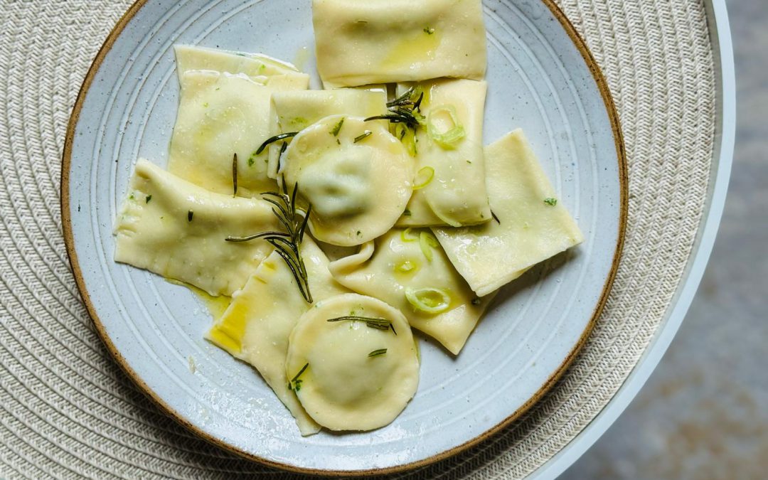 Ravioly s ricottou a špenátem