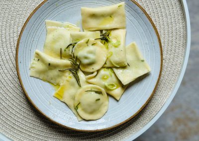 Ravioly s ricottou a špenátem